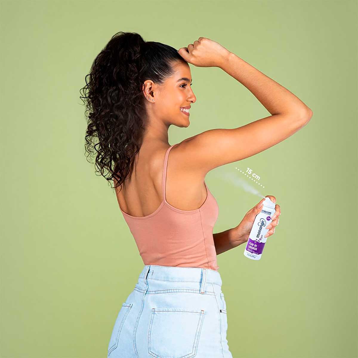 Desodorante Aerossol Antitranspirante Feminino Monange Flor de Lavanda 150ml