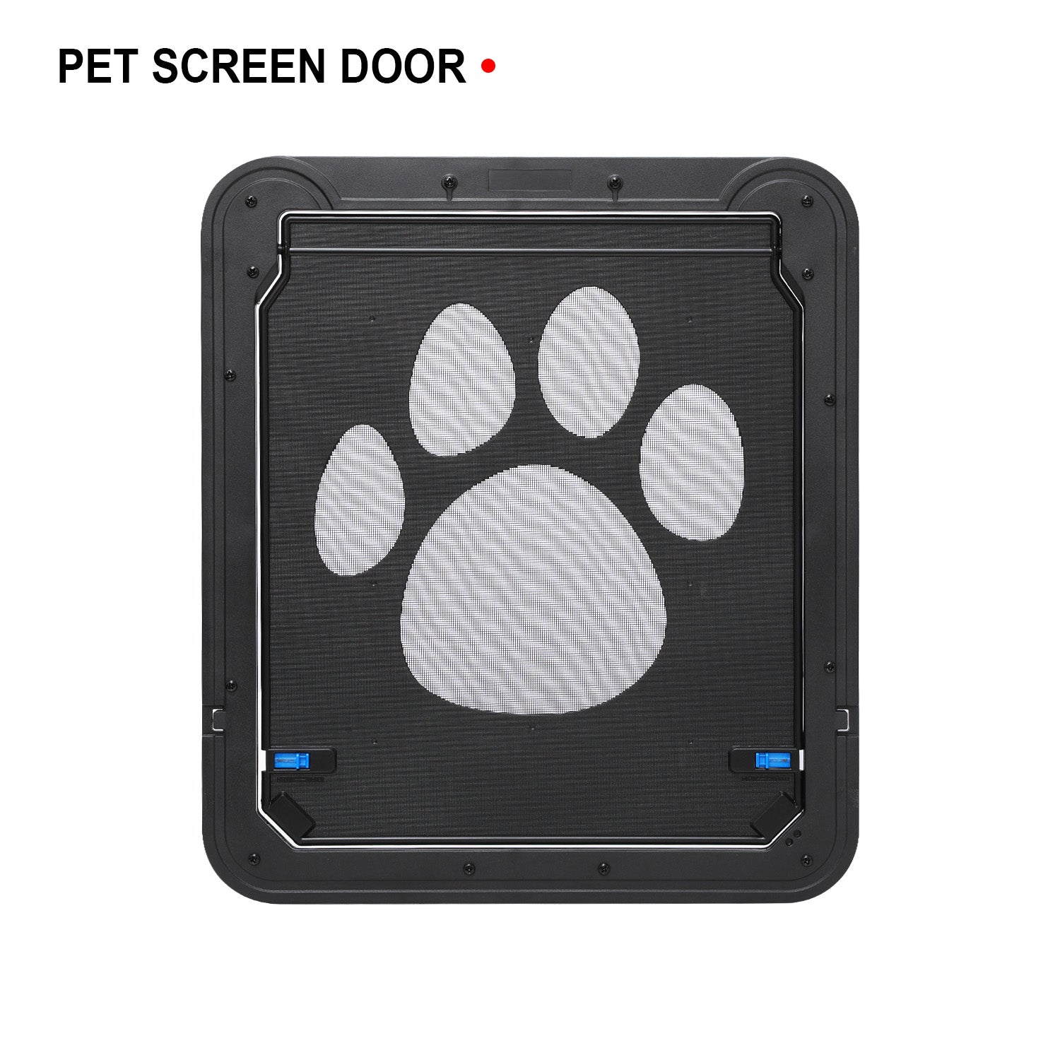 LINGJIA Extra Large Pet Door for Dogs and Cats， Dog Screen Door with Magnetic Flap Automatic Lockable Pet Door Screen Sliding Door for Small Dogs Cats (Outer Size 16.54
