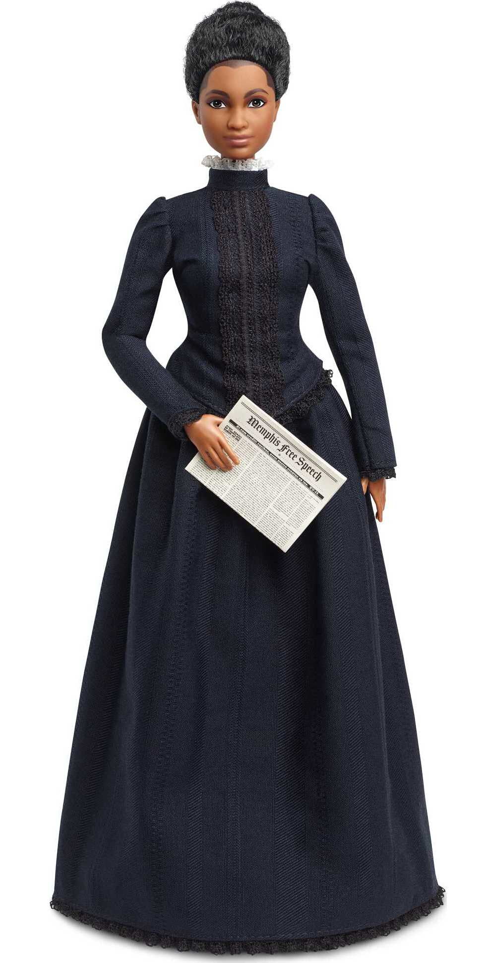 Barbie Inspiring Women Ida B. Wells Collectible Doll with Newspaper Accessory & Doll Stand