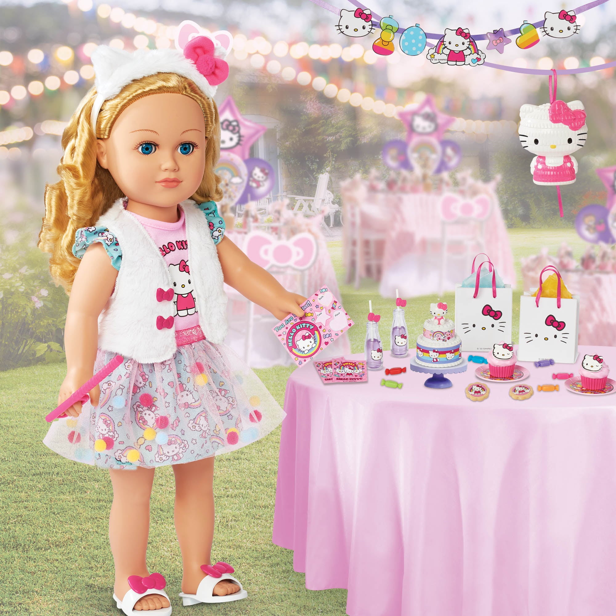 My Life As Hello Kitty Party Planner Play Set for 18 Inch Dolls