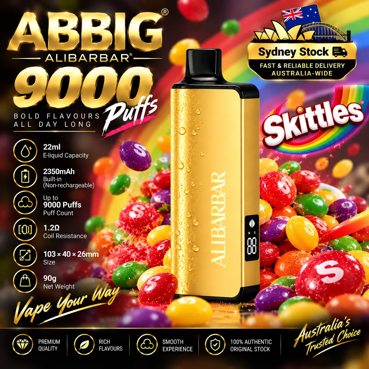 🎉Alibarbar ABBIG 9000  ( Sydney Stock 🚚 )