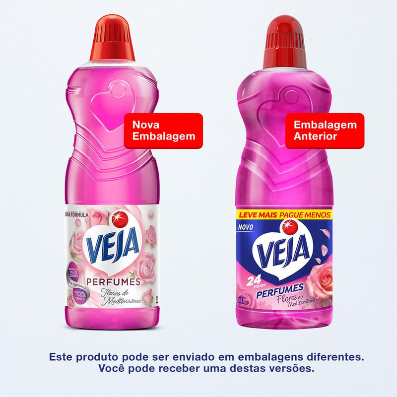 Limpador Perfumado Veja Flores do Mediterraneo - 1L