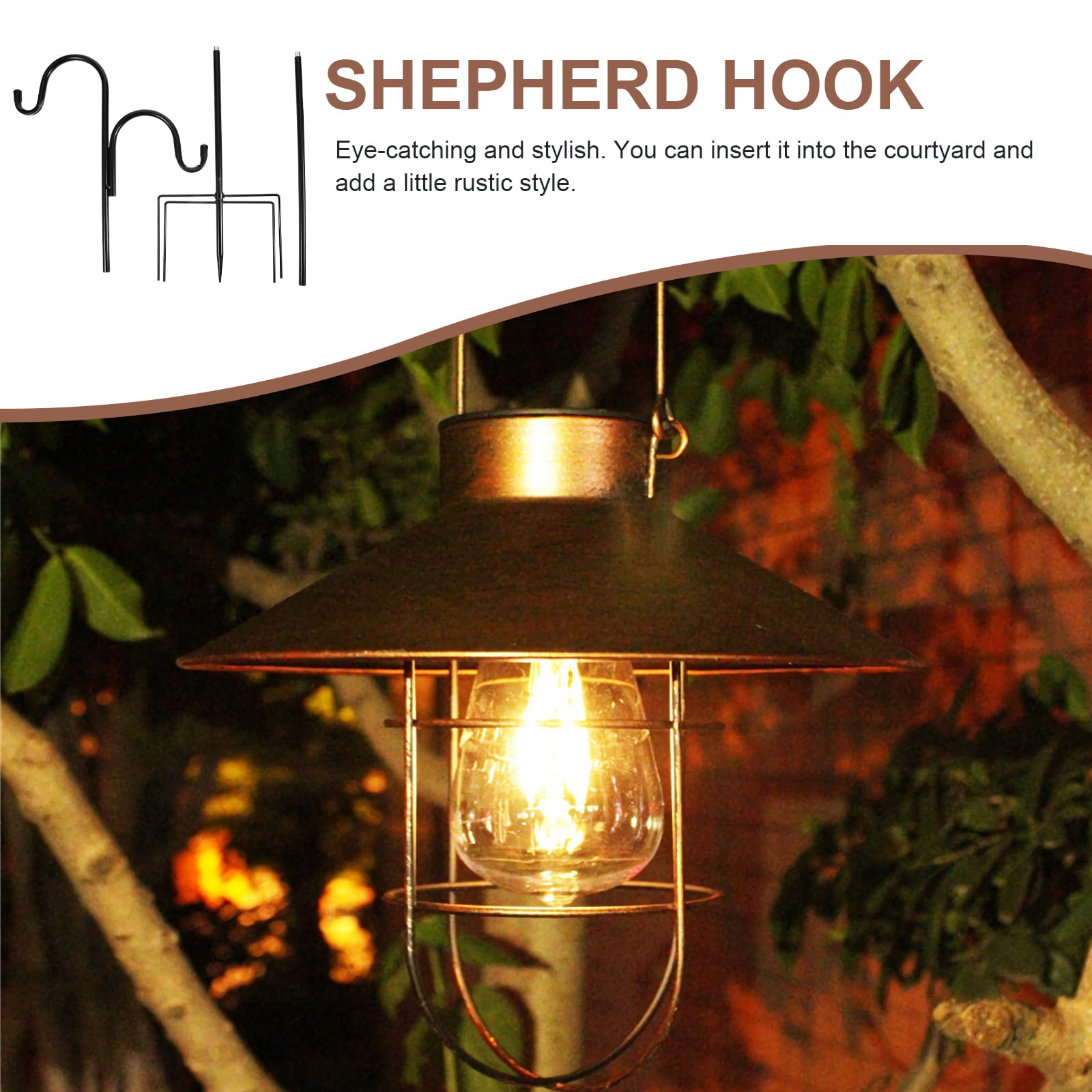 Homemaxs Hook Flag Garden Shepherd Lantern Bird Feeder Hookshanger Pole
Outdoor Hook Pole Hanger Shepherds Metal Shepards Stand