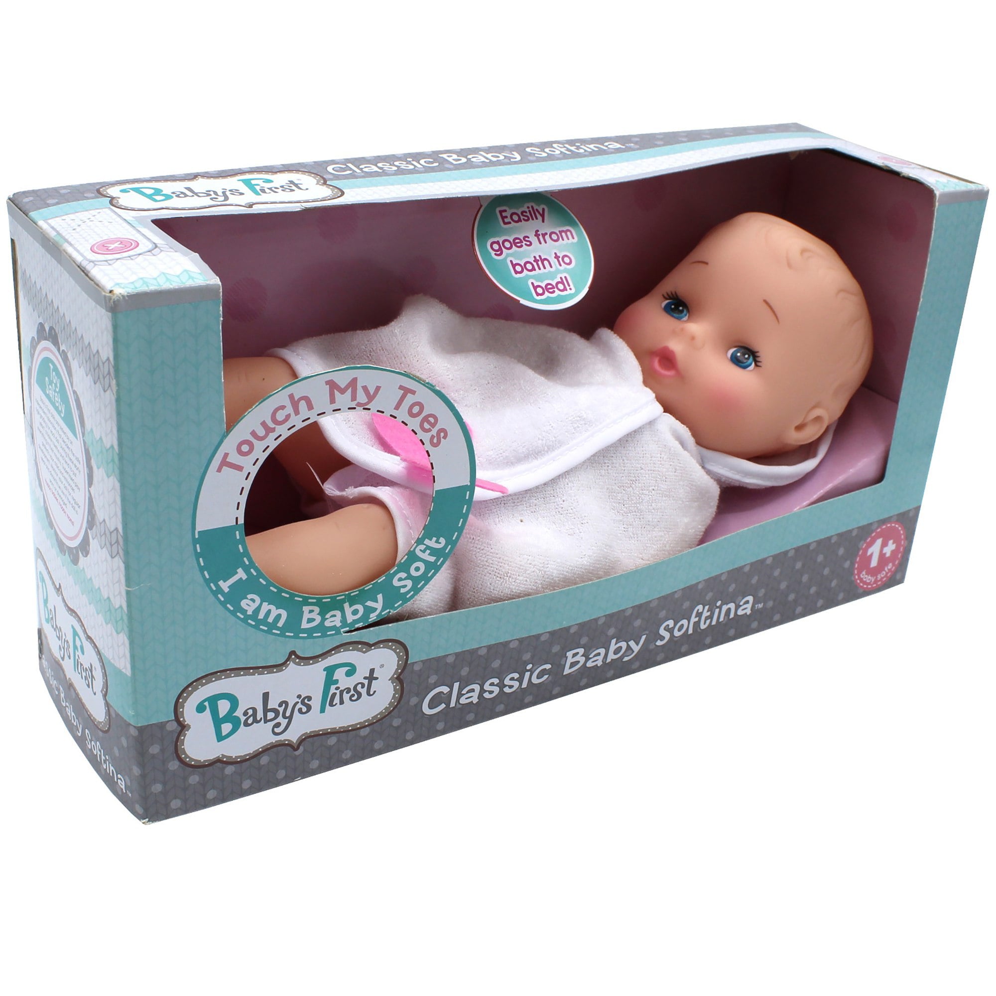 Baby's First Bathtime with Softina White Toy Doll - All Ages