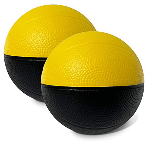 Botabee 4? Foam Mini Basketball for SKLZ Pro Mini Hoop Micro， 2 Pack | Safe and Quiet Small Basketball for Nerf Basketball Hoops and Other Mini Hoop Basketball Sets