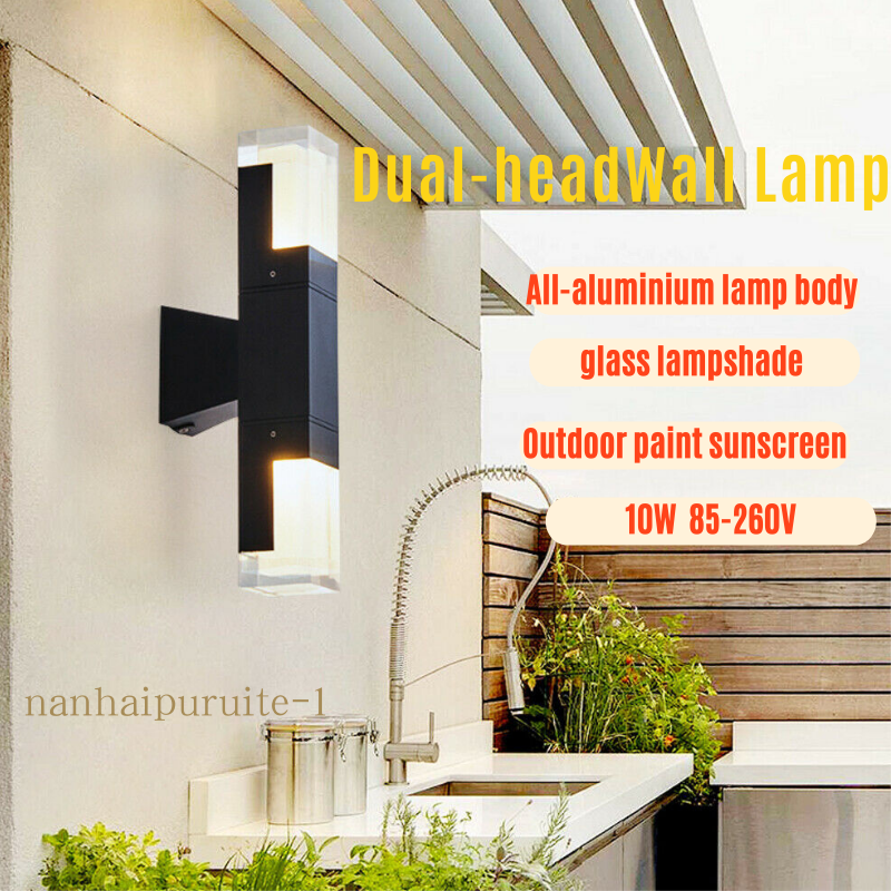 Modern Outdoor Wall Light LED Exterior Porch Sconce Lamp Fixture Waterproof IP65