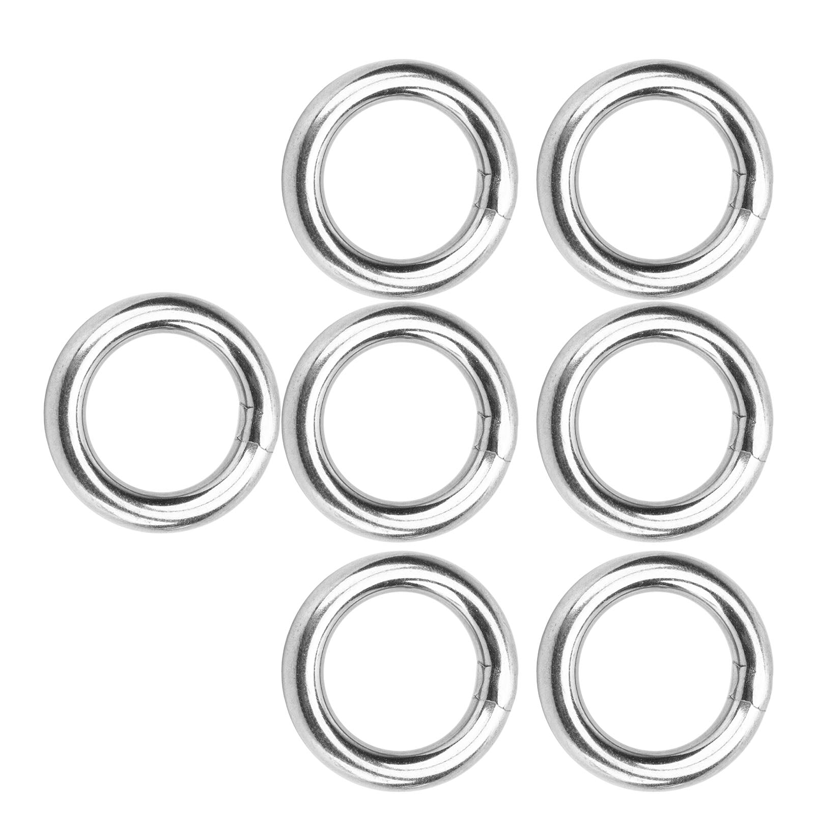 O ， Waterproof Strong Load Bearing 304 Stainless Steel Metal O  7 Pcs  For Fitness Hoops 8x30mm，8x35mm，8x40mm，8x80mm