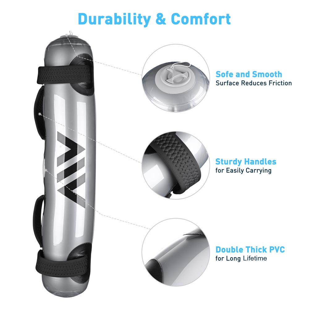 Yescom Workout Core Bag Weight Lifting Aqua Bag 33lbs Gray