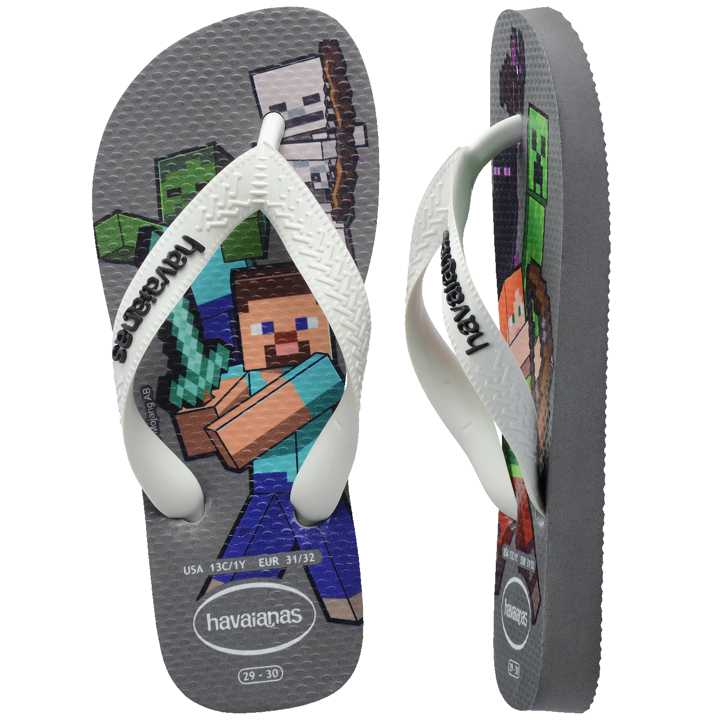 Chinelo Havaianas Infantil Minecraft