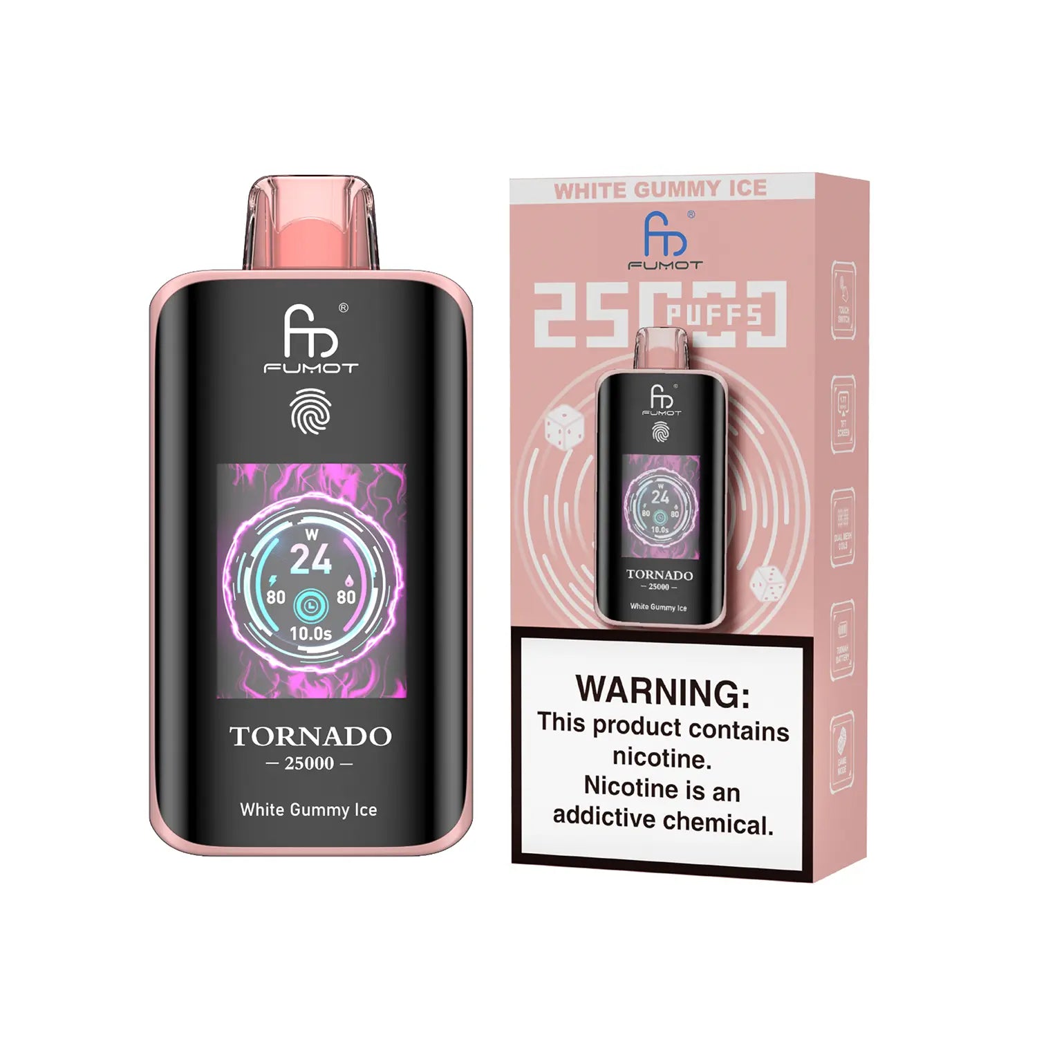 Fumot Tornado Vape 25000 - White Gummy Ice