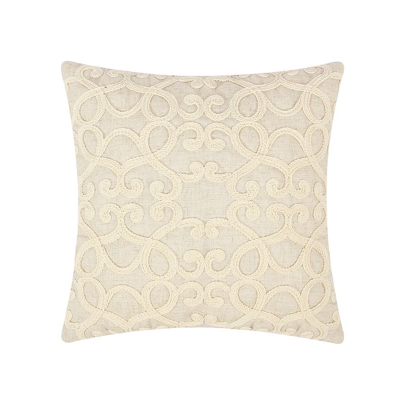 Levtex Home Oscar and Grace Bretton Woods Filigree Patterned Throw Pillow