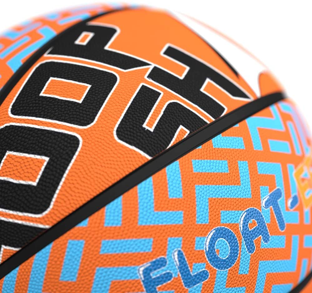 Hoop Shark Swimming Pool Basketball Hoop Set by FLOAT-EEZ - 2020 Edition - Inflatable Hoop with Ball Included - Perfect for Competitive Water Play and Trick Shots - Ultimate Summer Toy (Orange)