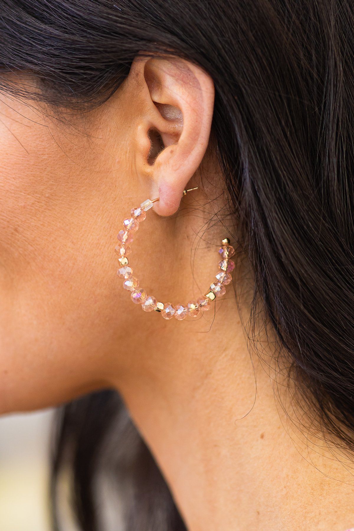 Keep In Mind Earrings in Light Pink