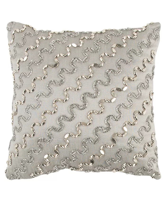 Rizzy Home Striped Polyester Filled Decorative Pillow， 12