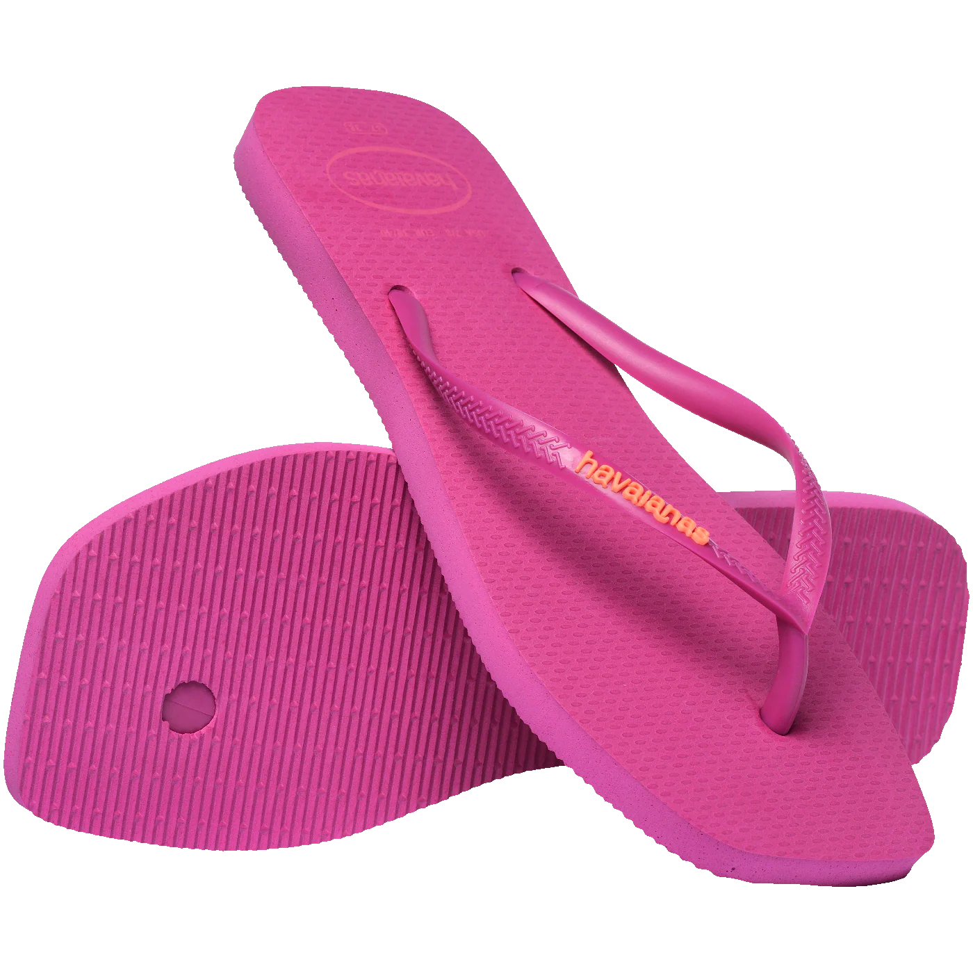 Chinelo Havaianas Slim Square Logo Pop Up