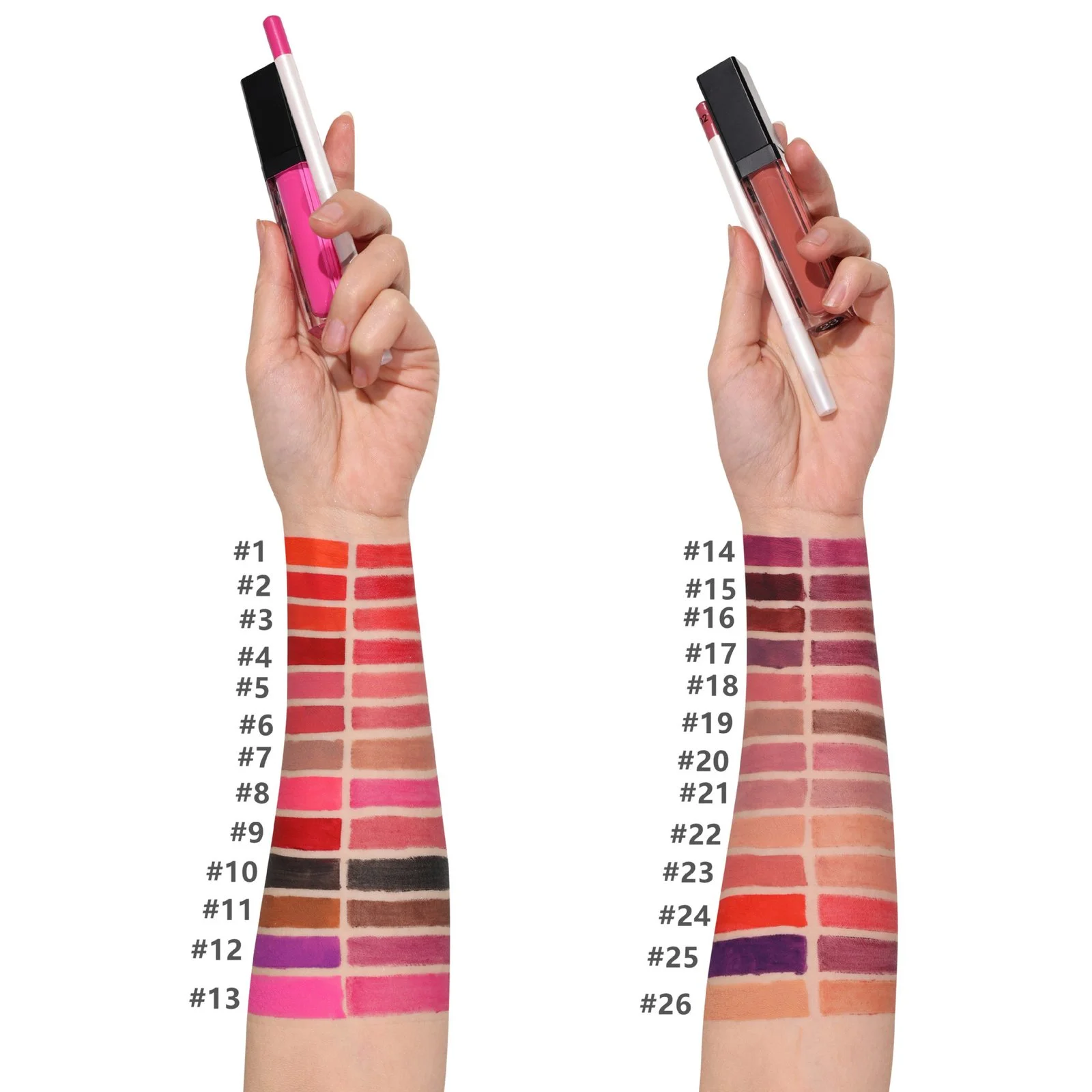 Hot Selling Custom Label Waterproof Liquid Lipstick Lipliner Kit
