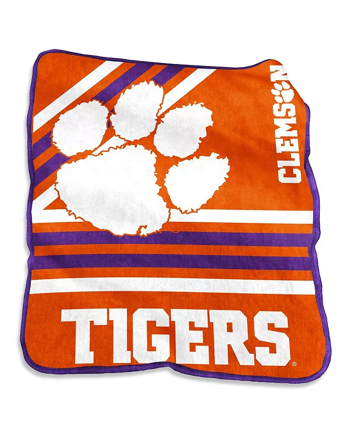 Logo Brands Clemson Tigers 50'' x 60'' Team Plush Raschel Throw Blanket