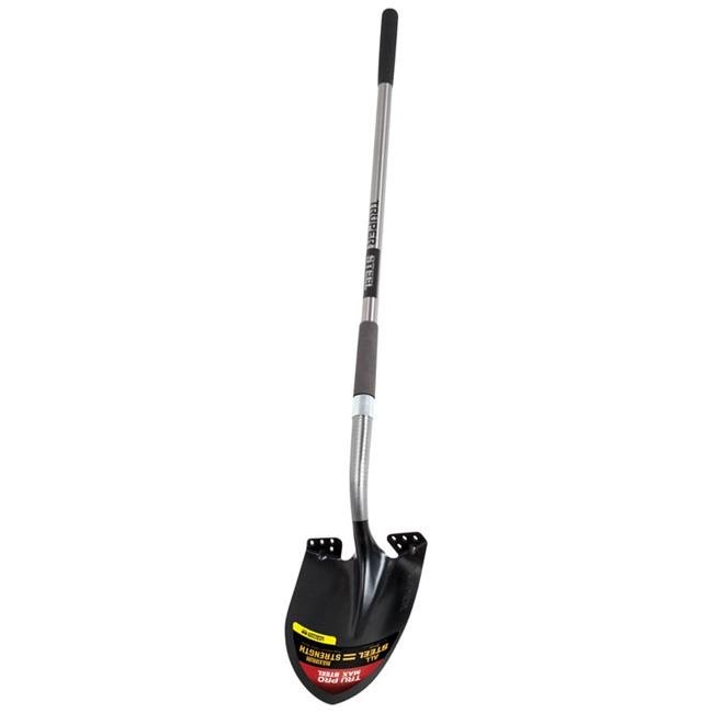 Truper 7598568 11 x 8.75 x 48 in. Round Point Shovel Steel Long Handle, Assorted
