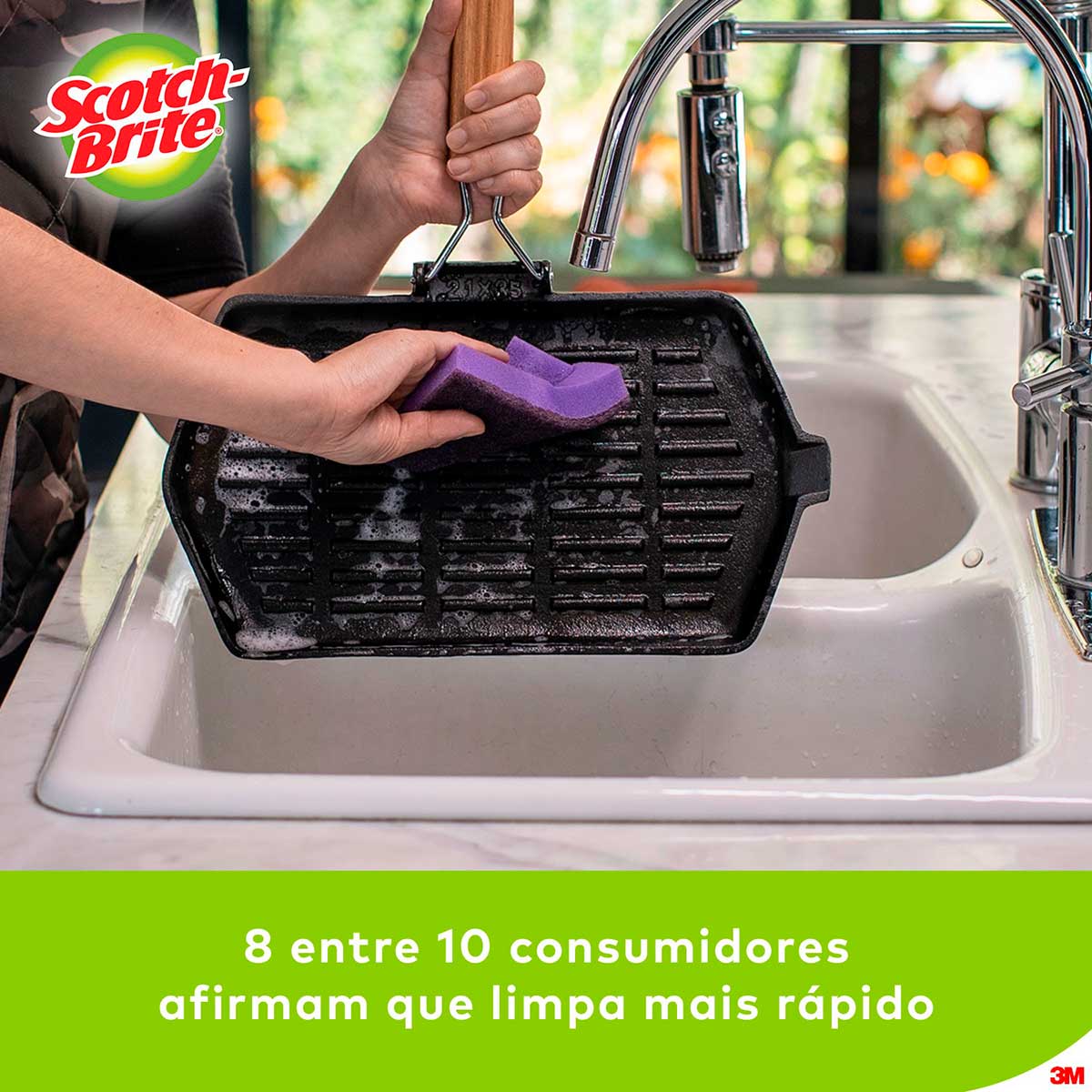 Esponja Limpeza Extrema Scotch Brite Antibac Leve 4 Pague 3 Unidades