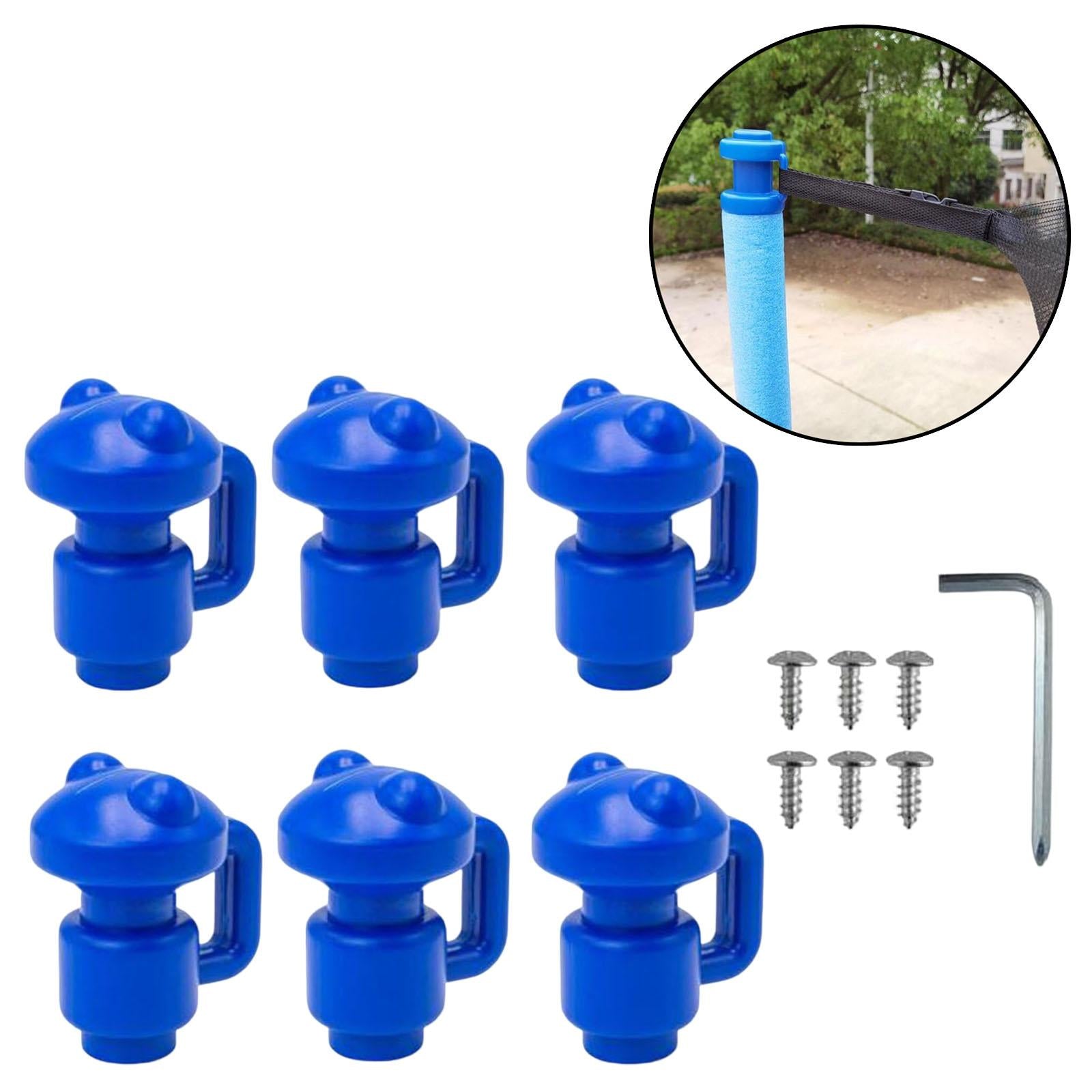 Portable Trampoline Enclosure Pole Cover Durable Replacement Accessories Blue