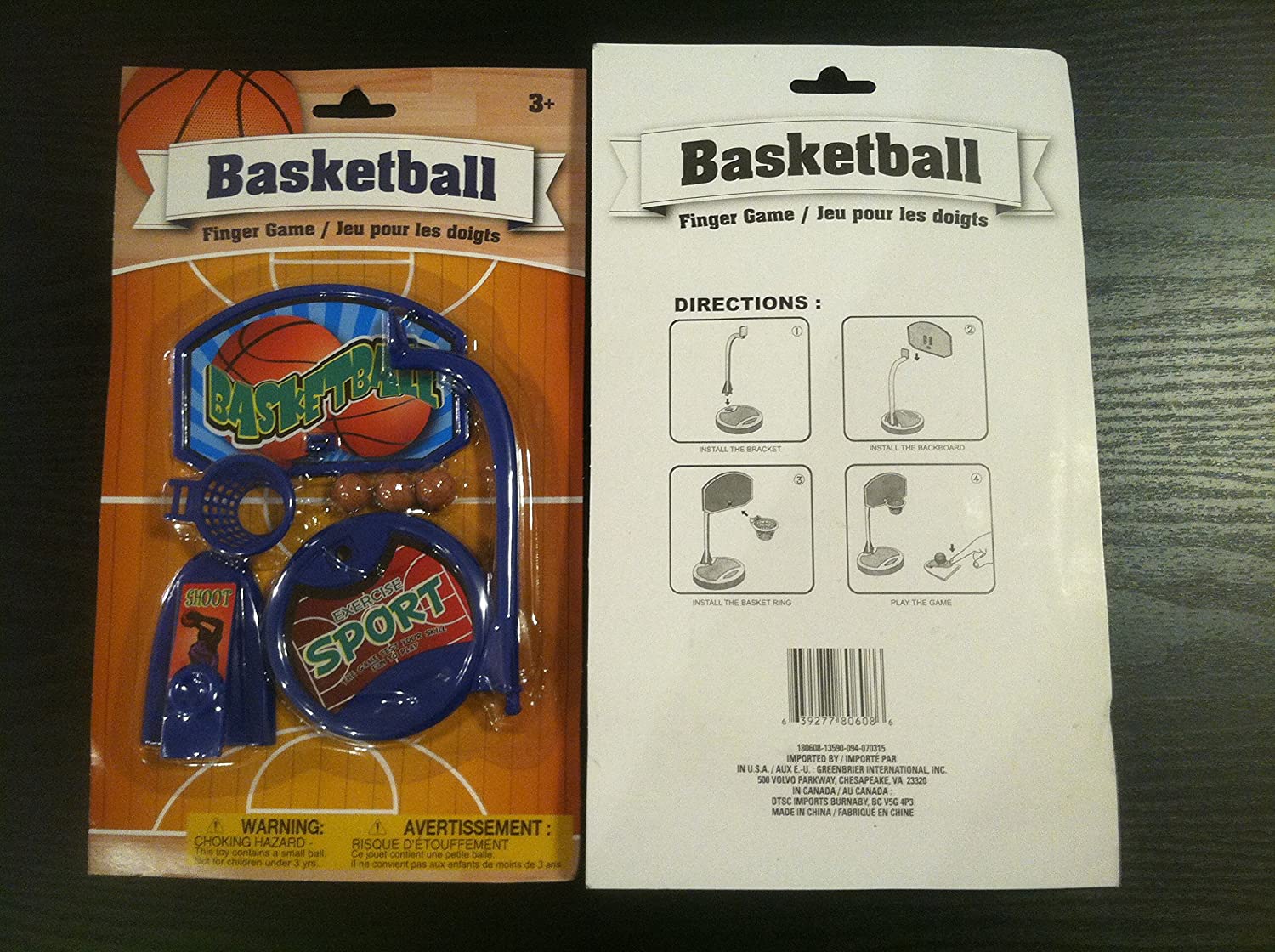 Basketball Finger Sports Game with Complete Basketball System， Shooting Pad， and 3 Mini Basketballs