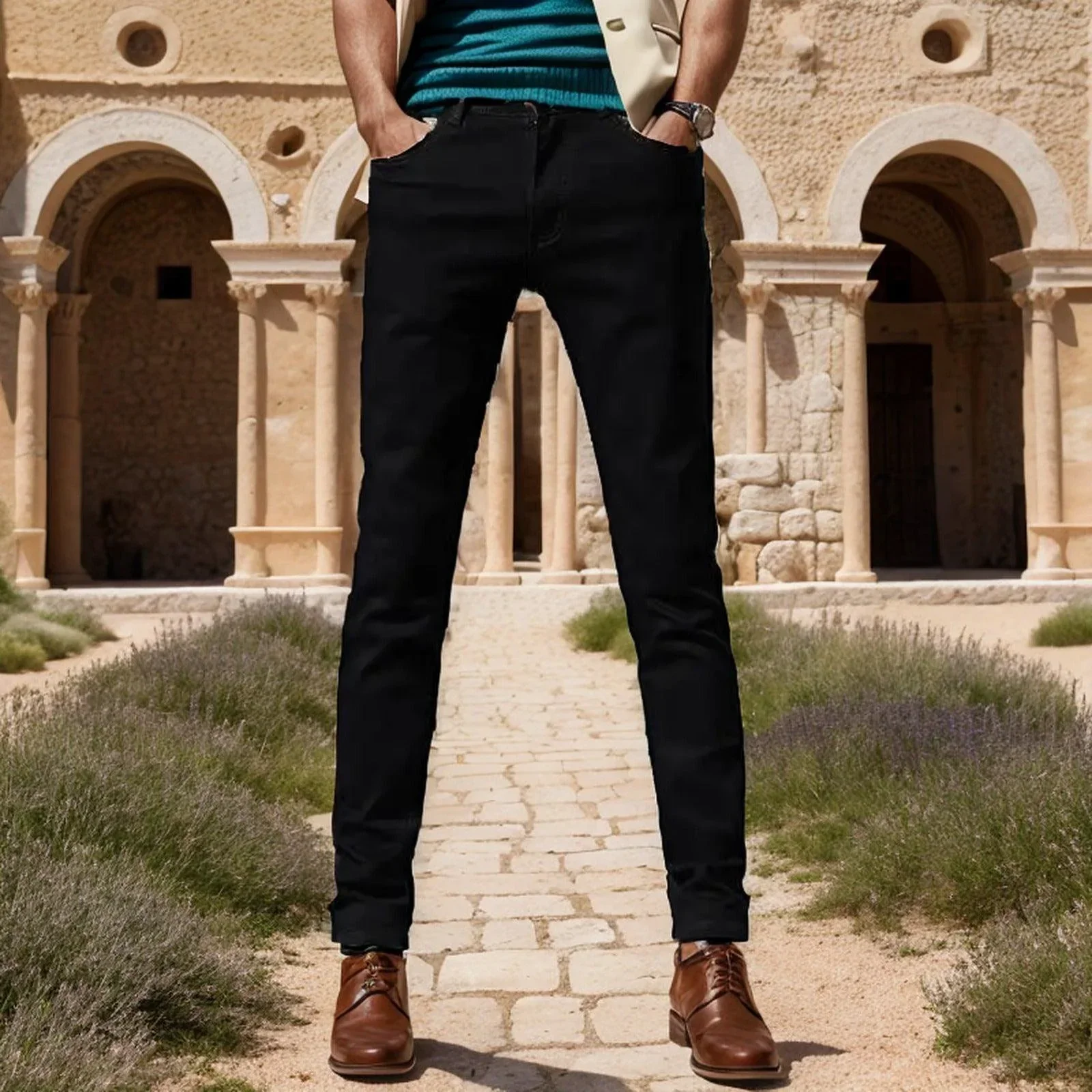 Calça Jeans Masculina Hércules™ Com Tecnologia Hidrofóbica/ A Escolha Definitiva em Resistência, Conforto e Estilo!