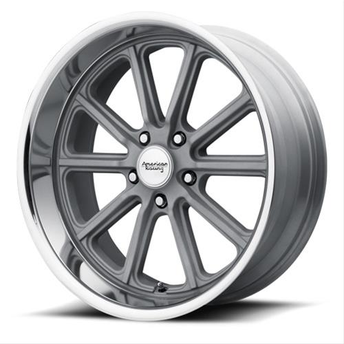 American Racing VN50788050400 American Racing VN507 Rodder Vintage Silver Wheels with Diamond Cut Lip