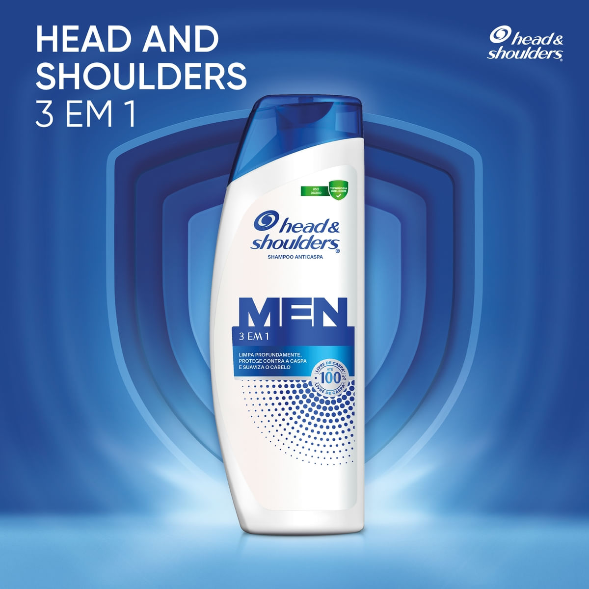 Shampoo Anticaspa Head & Shoulders 3 em 1 400 ml