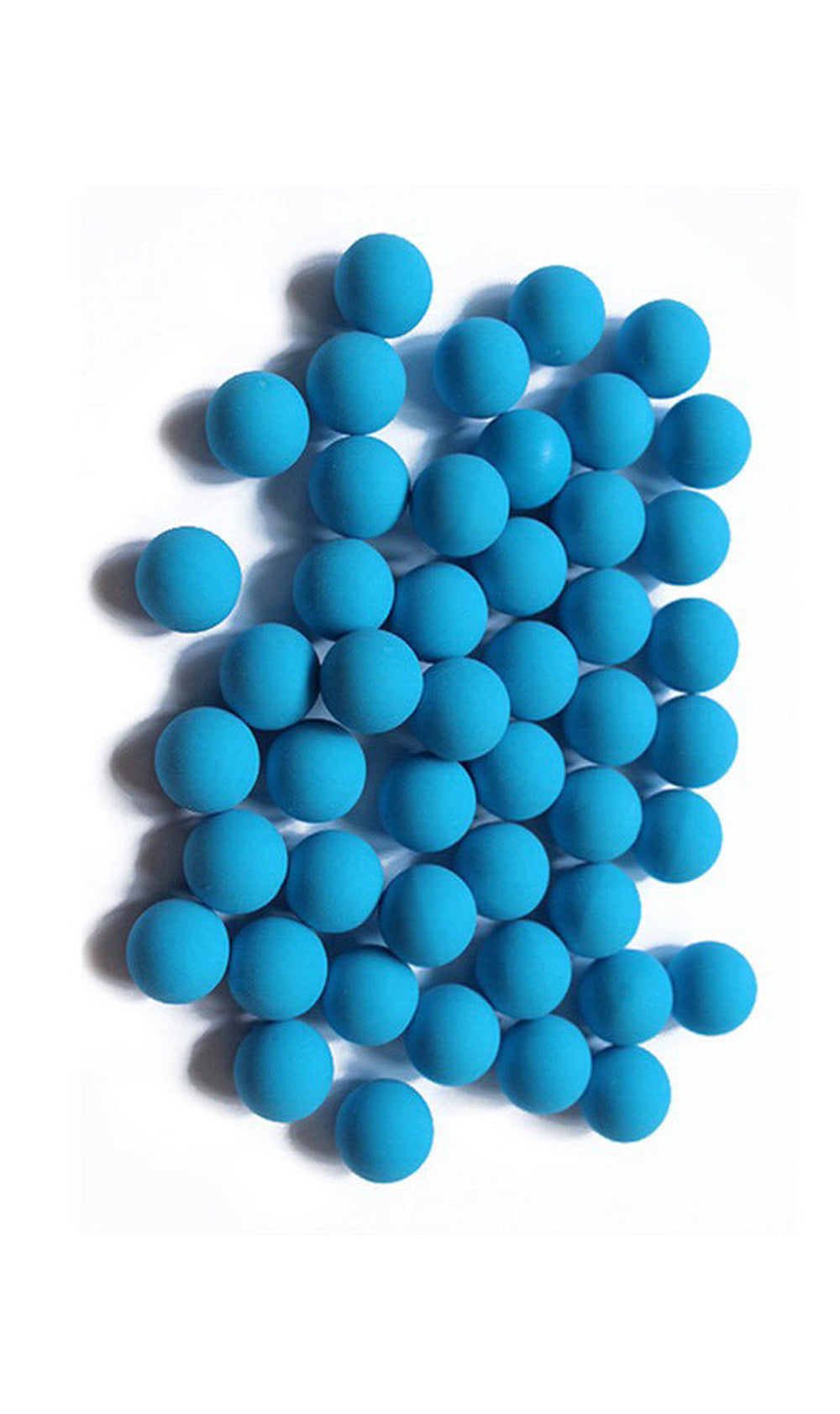 Wearable4U New Reusable Training Soft Rubber Balls 250 pack .50 Caliber (Blue Color)