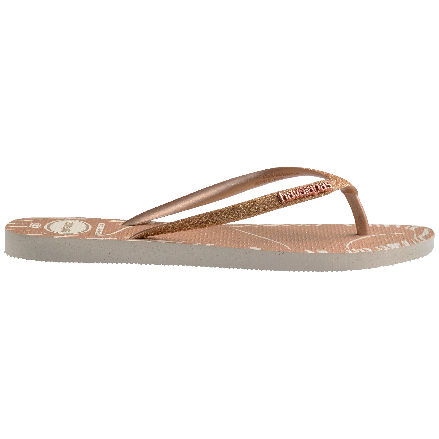 Chinelo Havaianas Slim Glitter Edge