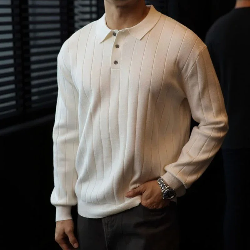 Camisa Polo Valenor™ em Viscose Canelada de Alto Padrão / Presença Sofisticada para o Homem de Presença!