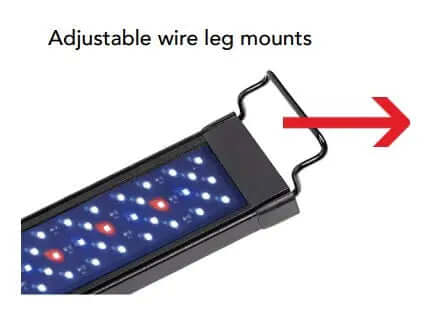 AQUATOP MAQ-1218 12-18 Inch SkyAqua Marine LED Light with 3 Position Toggle Switch and IR Remote