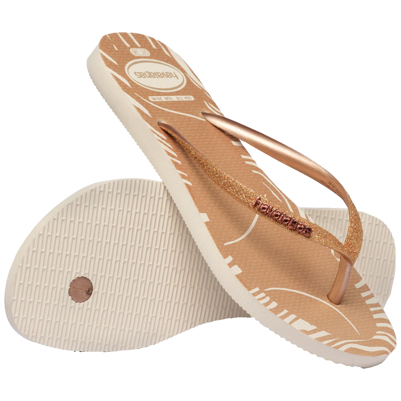 Chinelo Havaianas Slim Glitter Edge