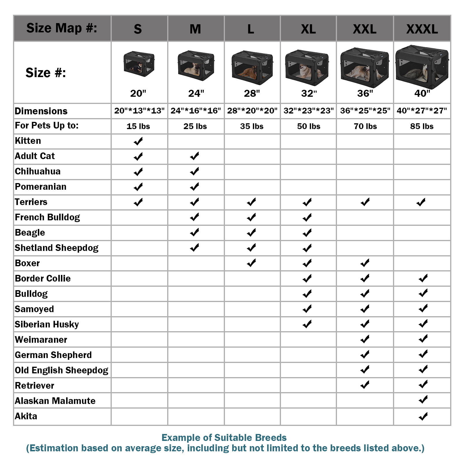 Veehoo Folding Soft Dog Crate， 3-Door Pet Kennel， 600D Cationic Oxford Fabric， 20