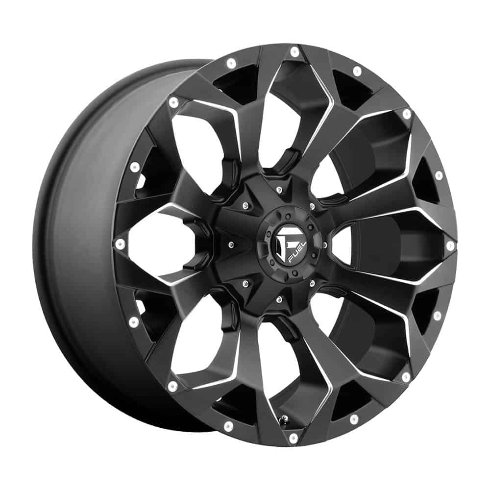 Fuel 1PC D546 ASSAULT D546 22X12 5X4.5/5.0 MT-BLK-MIL -44MM