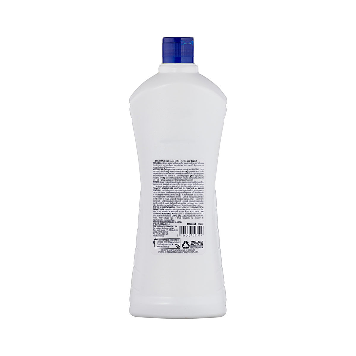 Cera Liquida Amarela Casa Km Brilho Facil 750ml