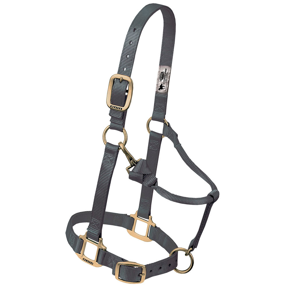 35-7035 average horse adjustable triple-ply nylon halter