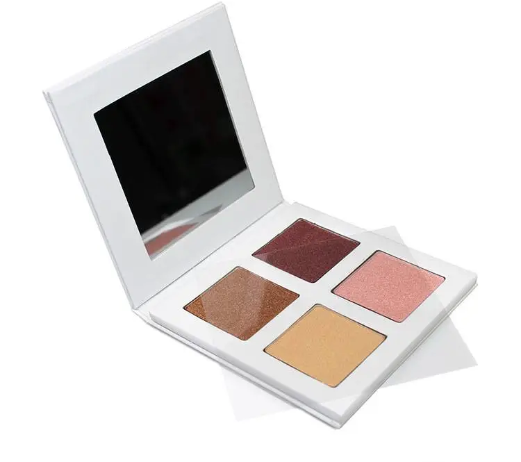 4 Color Shimmer Highlighters Powder Palette
