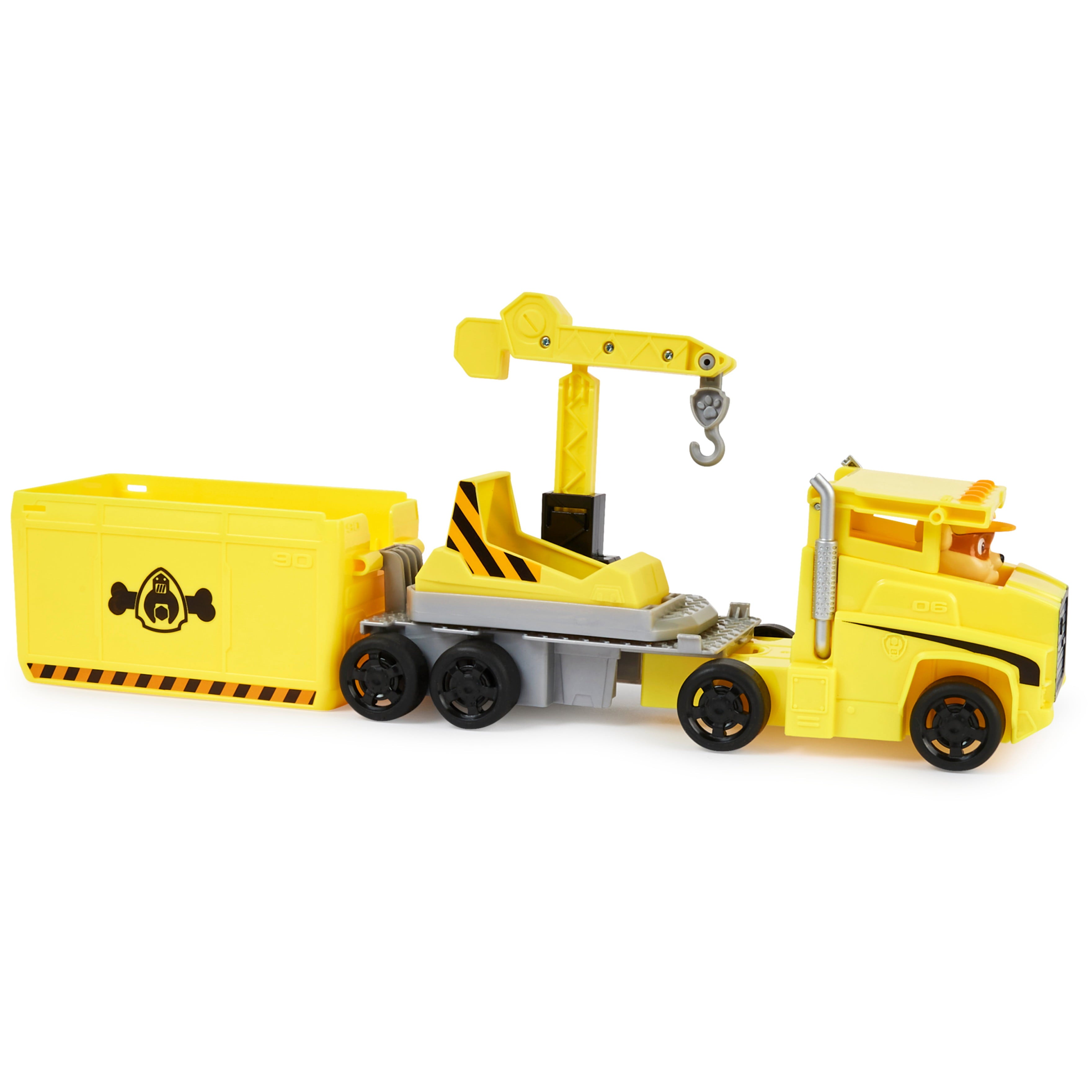 PAW Patrol， Big Truck Pup’s Rubble Transforming Vehicle and Figure