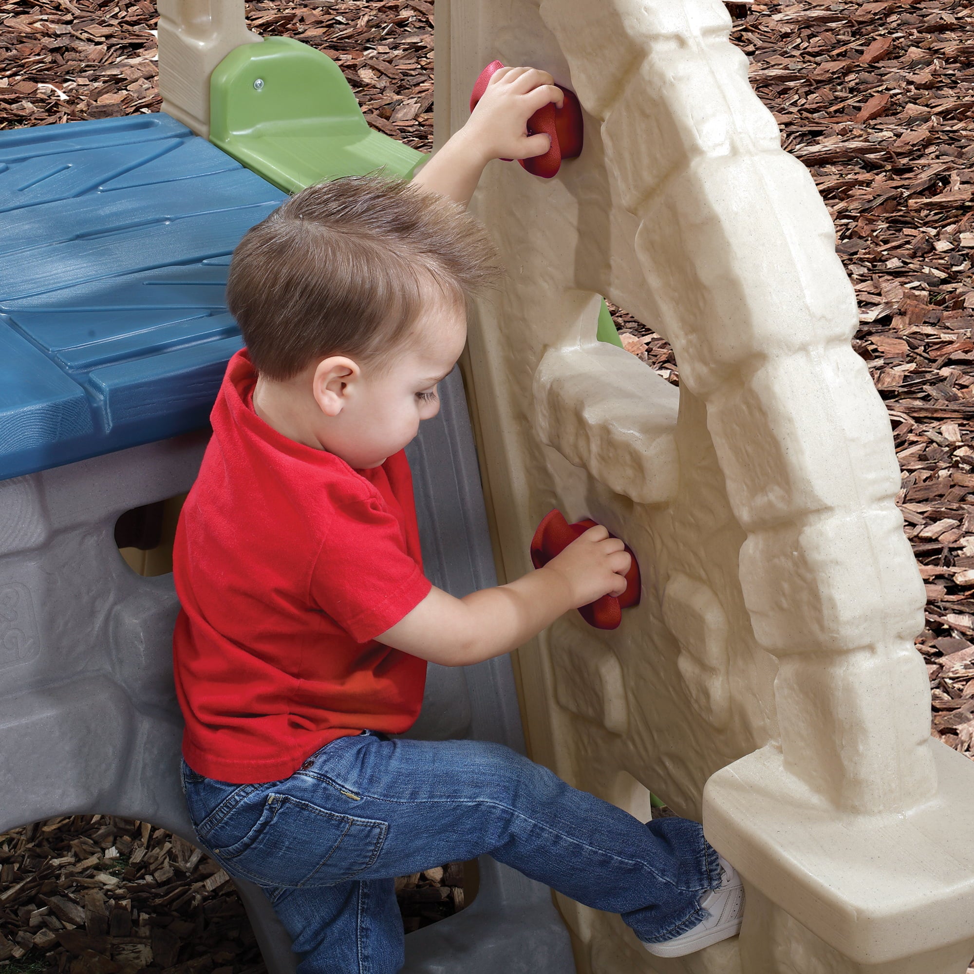 Step2 Alpine Ridge Kid Climber and Slide Outdoor Toddler Playground