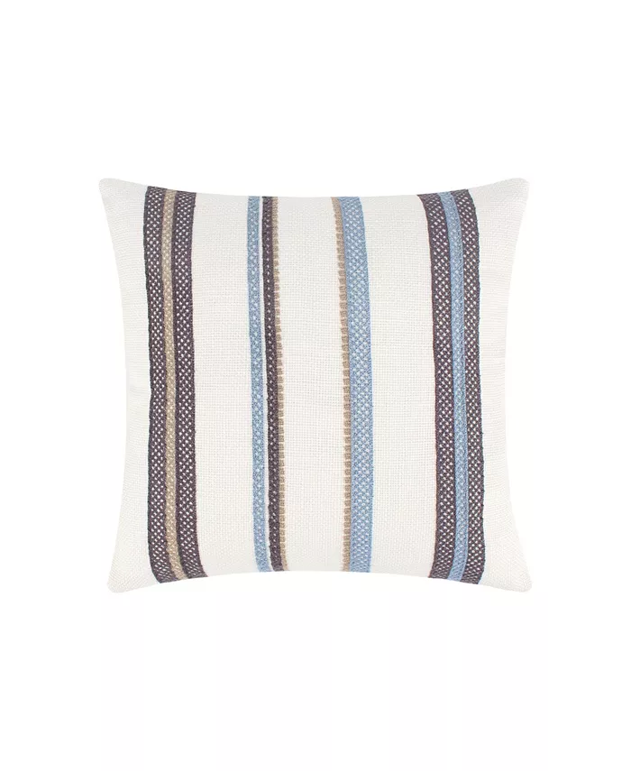 Levtex Home Tobago Embroidered Decorative Pillow， 18