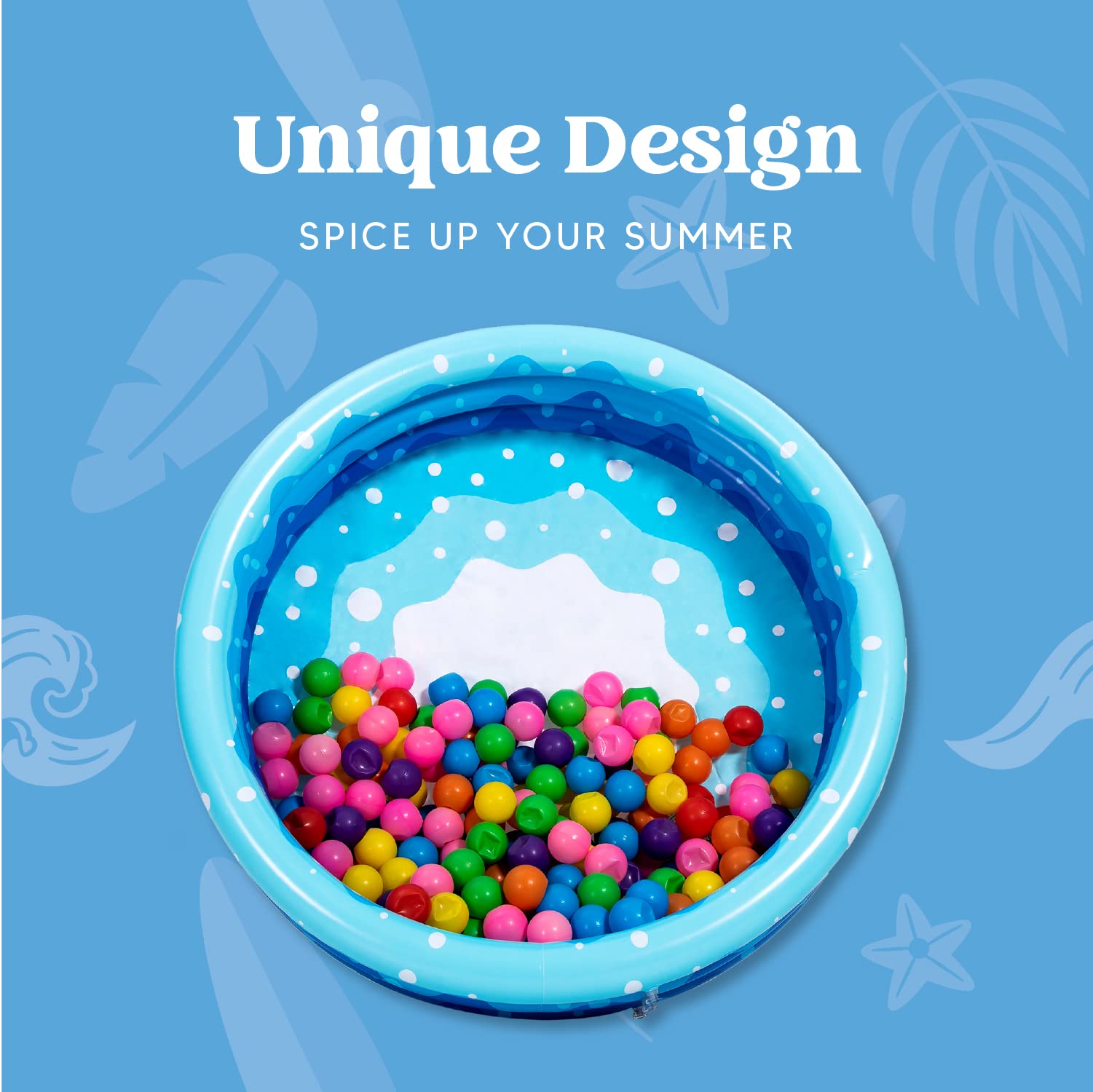 Sloosh 2 Packs Inflatable Kiddie Pools 45