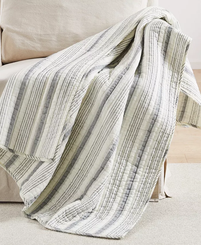 Levtex Rochelle Stripe Quilted Throw， 50