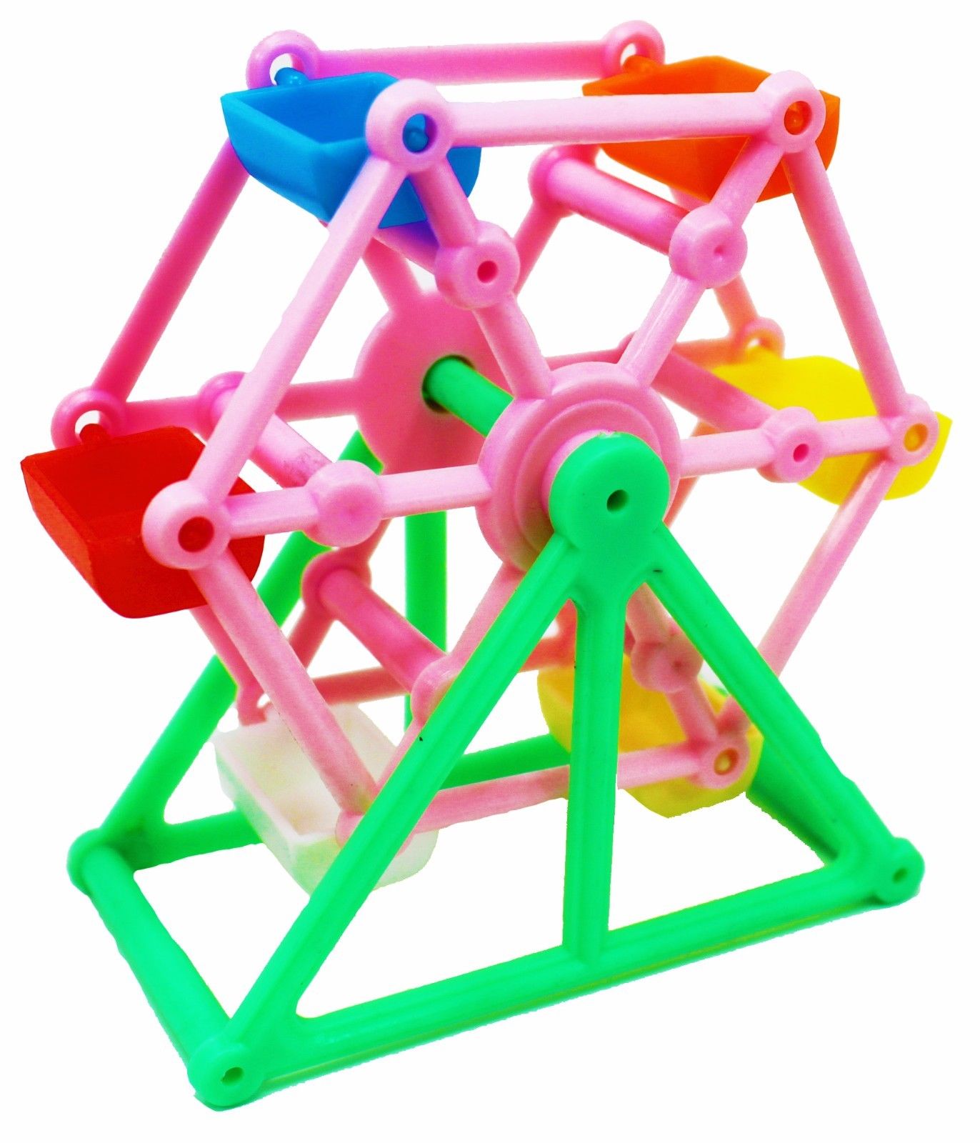 Bonka Bird Toys 36624 Ferris Wheel Plastic Colorful Classic Parrot Parrotlet Quaker Dove