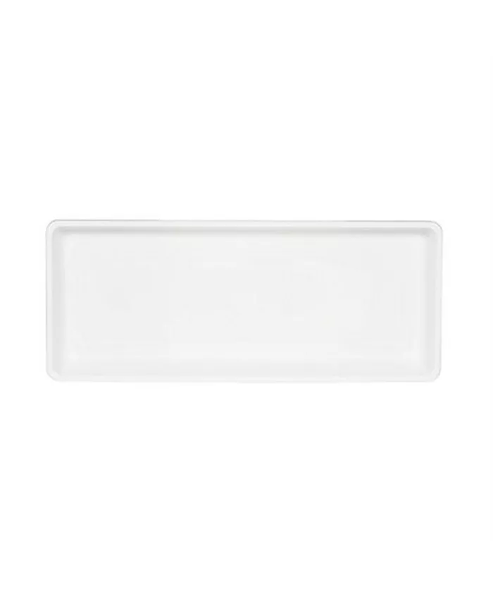 Novelty Manufacturing Countryside Plastic Flower Box Tray， White， 18