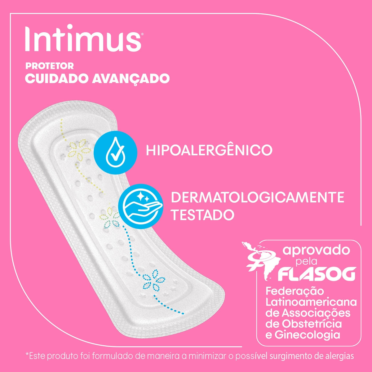 Protetor Diario Intimus com indicador de troca 80 Unidades