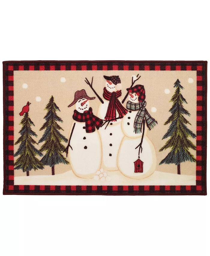 Avanti Snowman Gathering Bath Rug