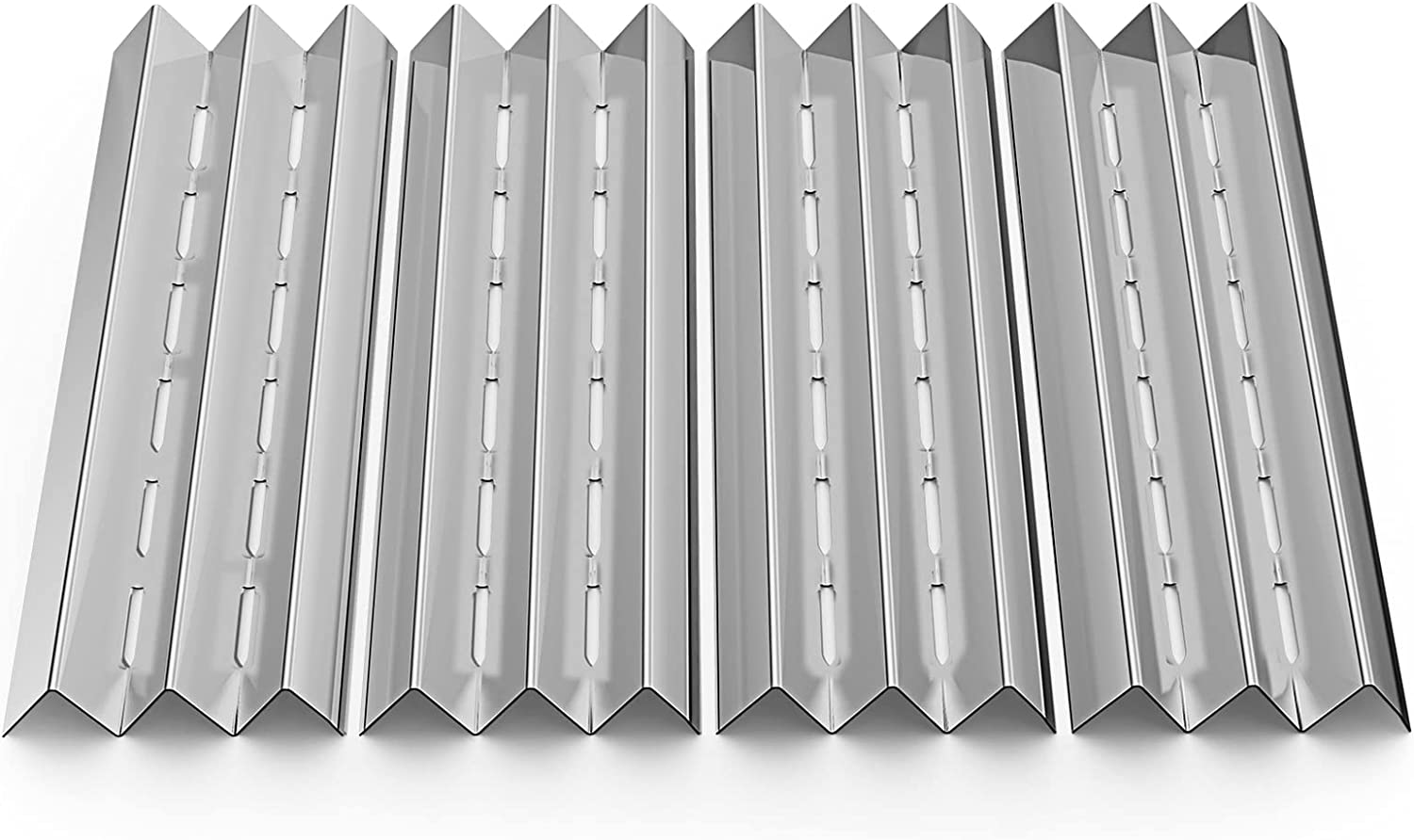 Heat Tent Plates Shields Flame Tamer for Broil King 9565-54, 9565-57, 9565-64, 9565-67, 9565-84, 9565-87, 9765-54 4 Burner Gas Grills