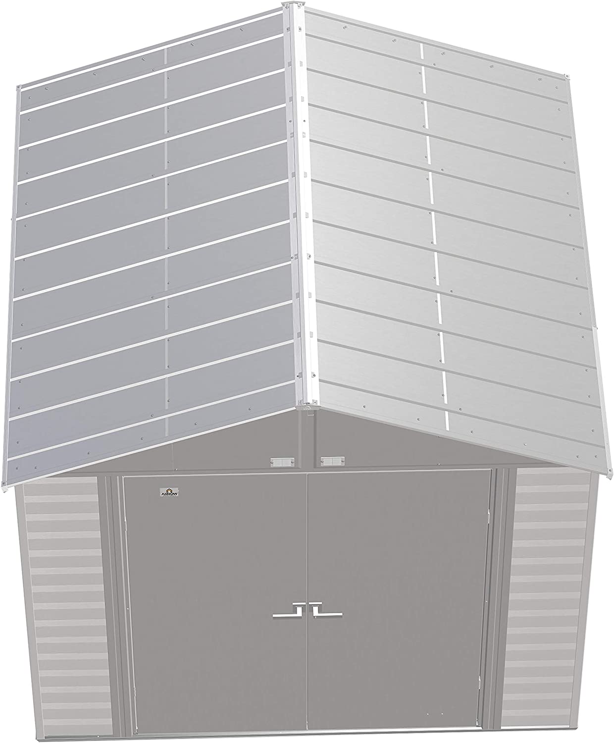 Arrow SCG88FG 8 x 8 ft. Arrow Select Steel Storage Shed, Flute Grey