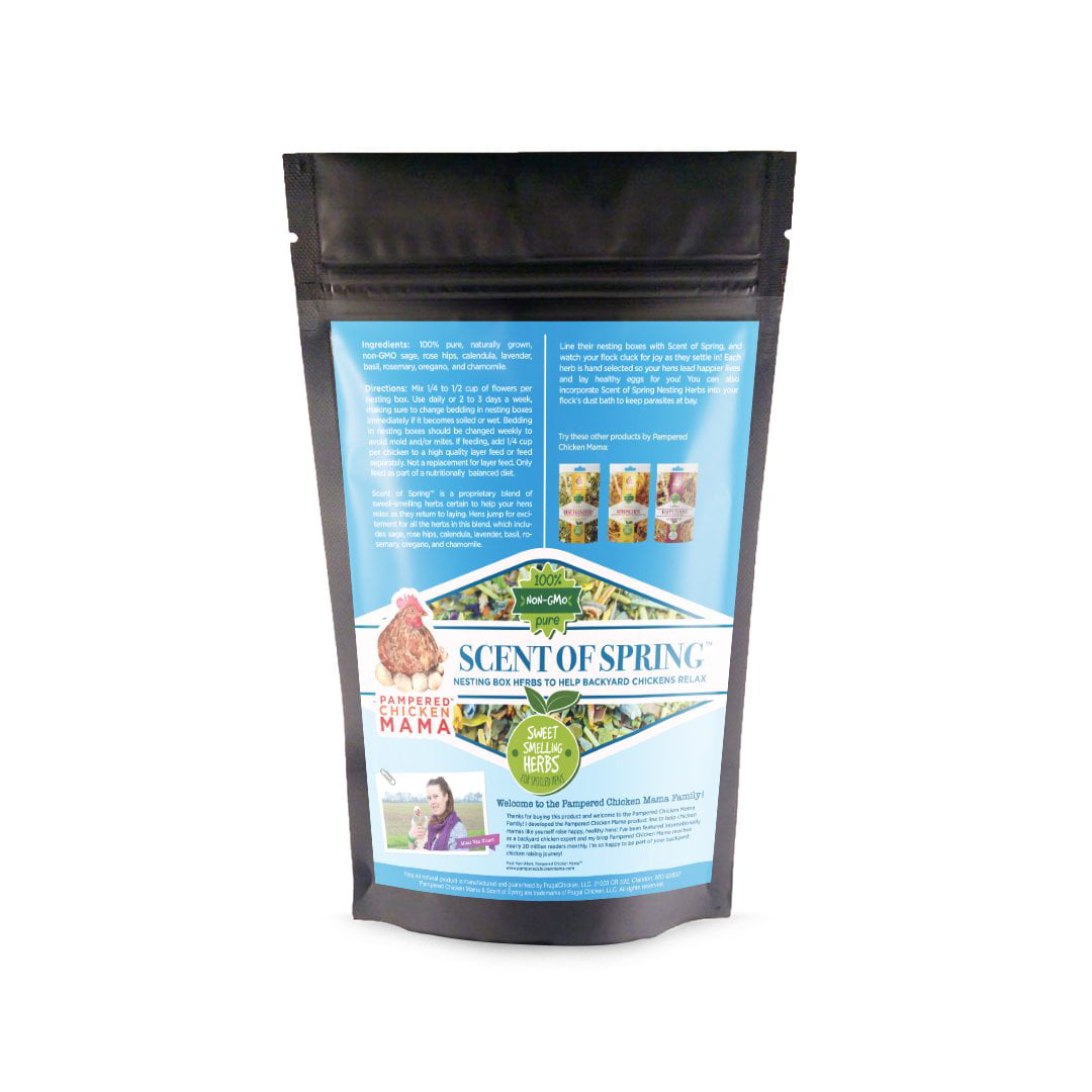 Scent of Spring Nesting Herbs (8 pounds) For Backyard Chickens Nesting Box Blend for Hens